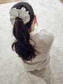 Scrunchie - Satiini-plisee Silver