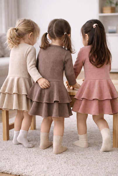 Frillamekko - 100% Puuvilla (3 s&auml;vy&auml;)